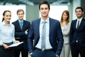 smiling young businessman